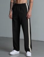 Men's Striped Drawstring Casual Sweatpants - Image 2