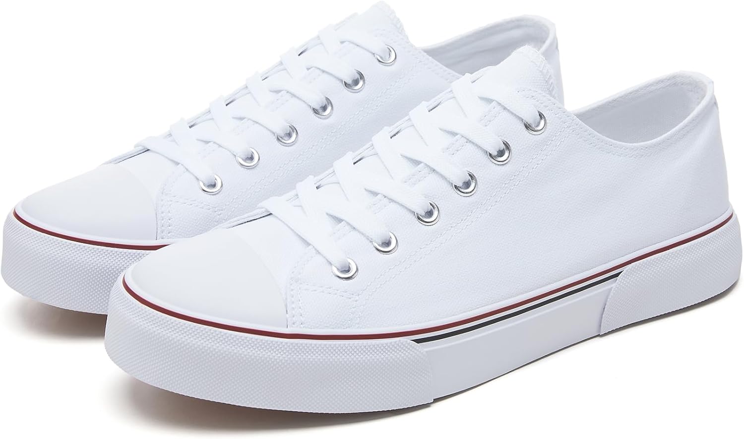 610XS8fZWSL._AC_SL1500_.jpg Men's Classic Low Top Canvas Casual Shoes - Image 1