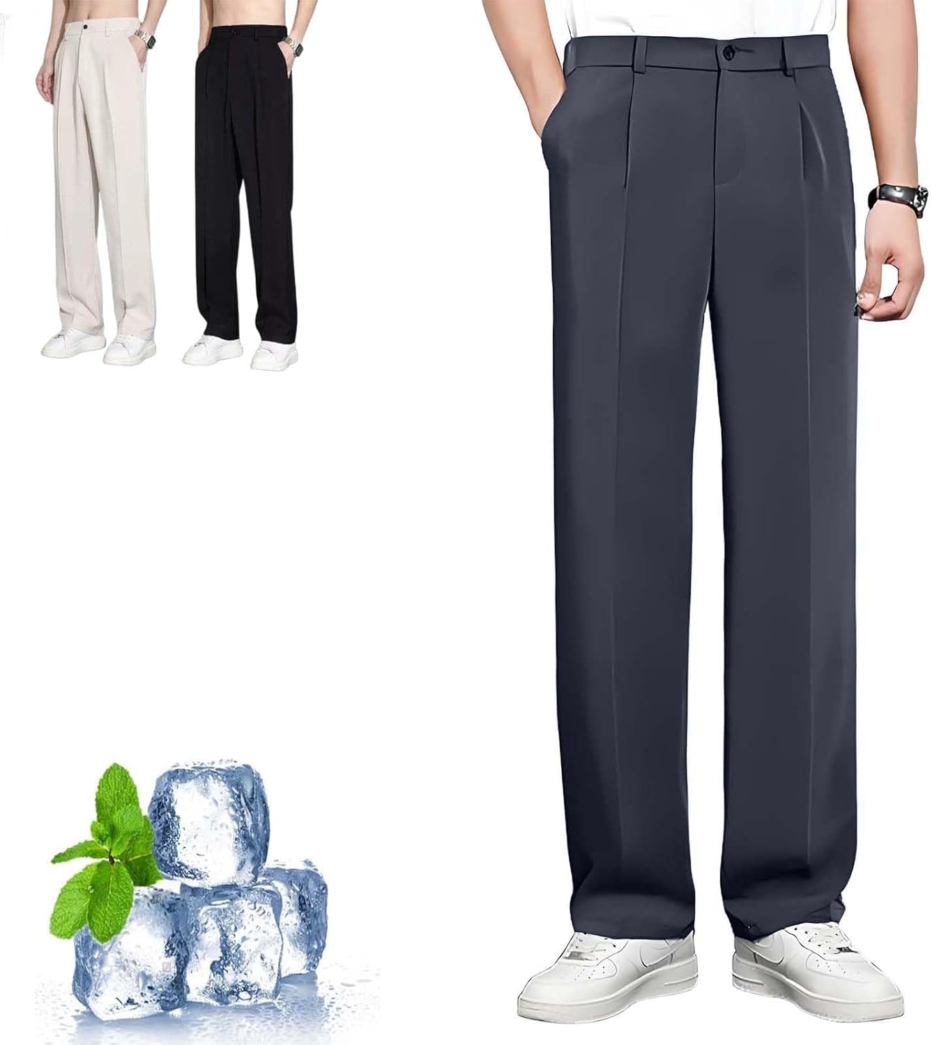 612gOz7UH9L._AC_SL1500_.jpg Men's Ice Silk Super Stretch Everyday Pants - Image 1