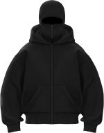 Men's Balaclava Double Layer Fleece Hoodie