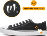 Men's Lace Up Low Top Canvas Sneakers - Image 2