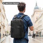 15.6 Inch Waterproof Laptop Backpack Grey - Image 2