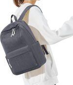 Lightweight Beige Backpack for Teens Women - Image 2