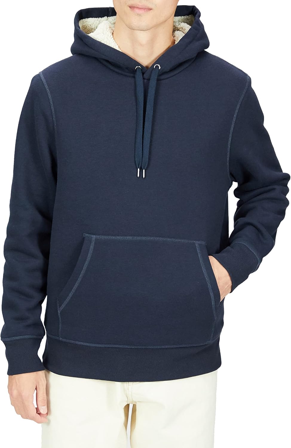 71zueKRTtrL._AC_SL1500_.jpg Men's Sherpa Lined Pullover Hoodie - Image 1