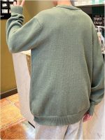 Men's Oversized Button V-Neck Cardigan - Image 2